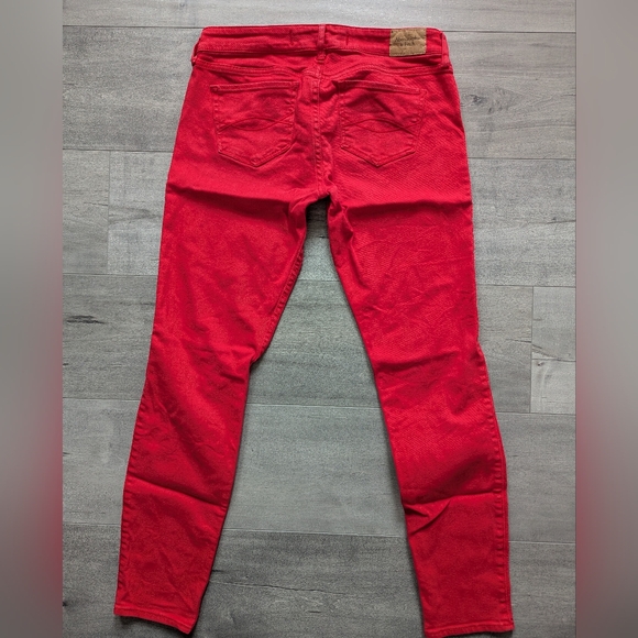 A&F Bright Red Jeans - Picture 3 of 6